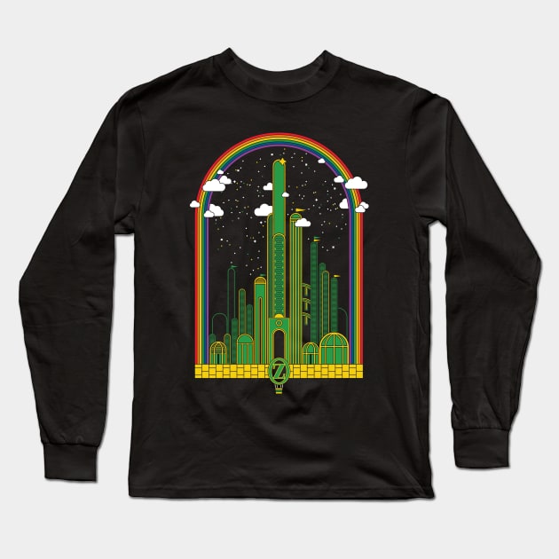 The Rainbow at the End of The Road Long Sleeve T-Shirt by thom2maro